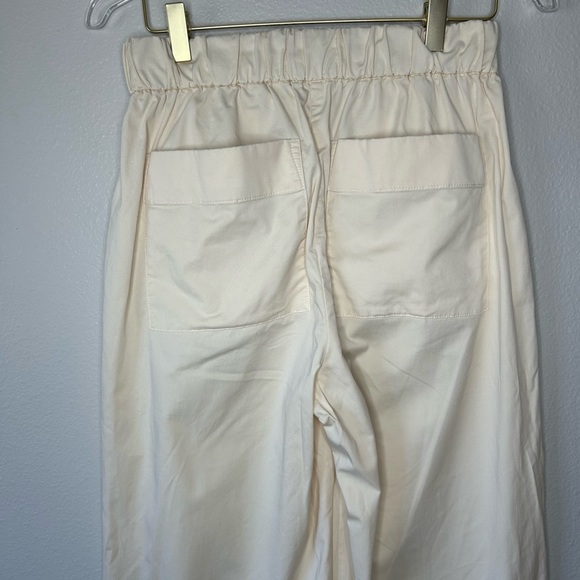 EVERLANE The Easy Pant Straight/Wide Leg Cream Color Organic Cotton Women medium - Picture 10 of 14